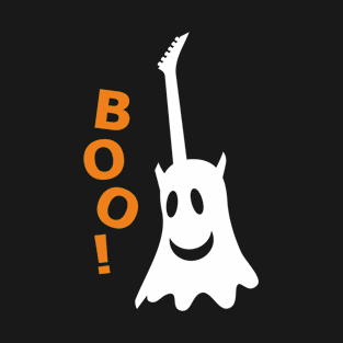 BOO! Ghost guitar (color print) T-Shirt