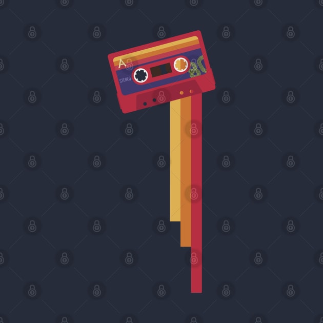 Retro 80s Cassette by Dellan