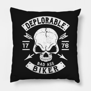 BIKER - DEPLORABLE BIKER Pillow