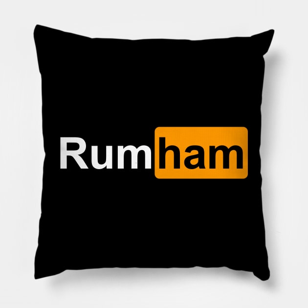 im sorry rum ham Pillow by fatima404