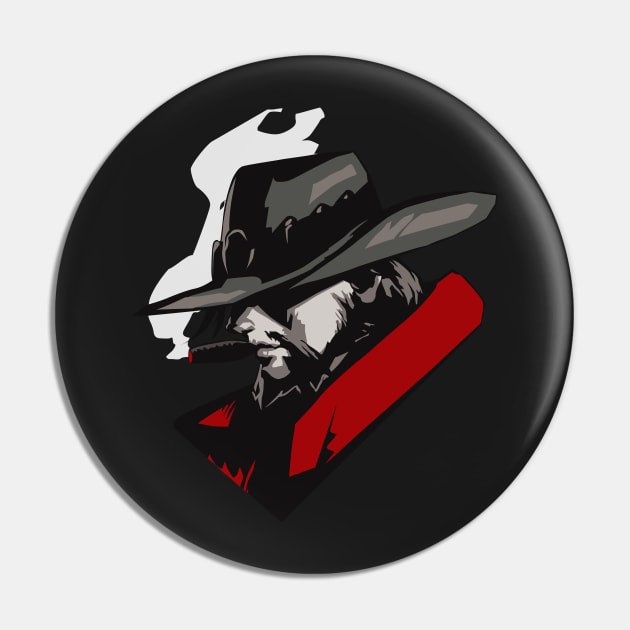 McCree portrait Pin by JamesCMarshall