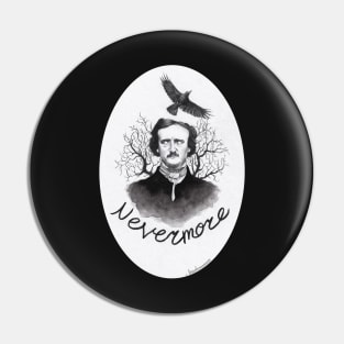 Edgar Allan Poe - Gothic Art Pin