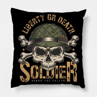 Liberty or Death Honor The Fallen Pillow