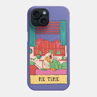 Me Time // Cute Loner Girl Illustration // Hermit Homebody Introvert Girl Phone Case