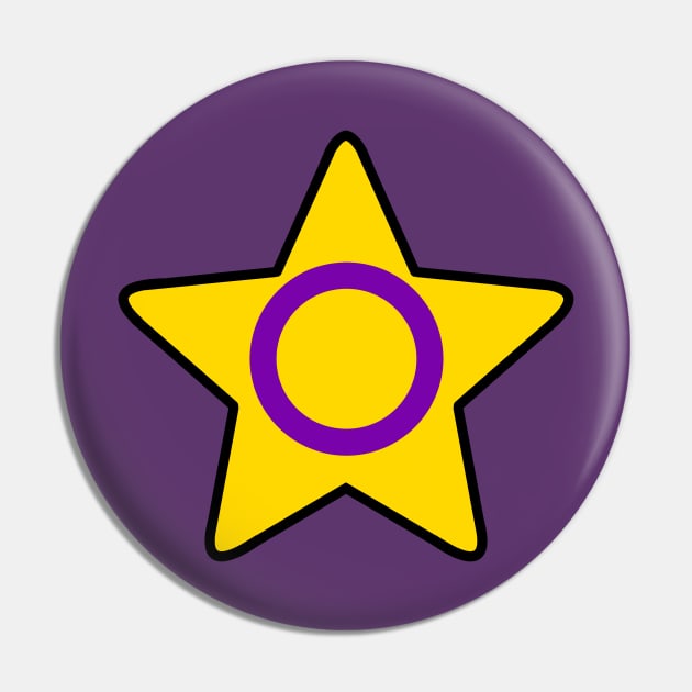 Intersex Pride Star Pin by SimplyPride