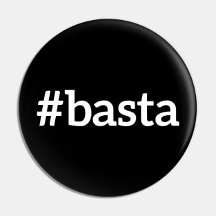 Hashtag basta T-shirt Pin