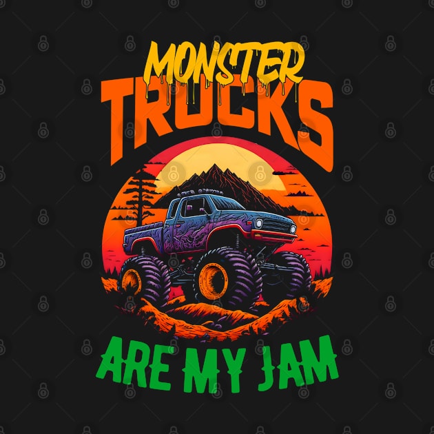 Monster Truck are my Jam Funny by T-shirt US