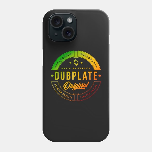 Rasta University Dubplate Original Rasta Colors Reggae Phone Case by rastauniversity