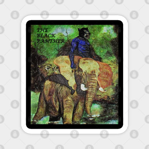 The Black Panther - Adventure in the Kongo (Unique Art) Magnet by The Black Panther