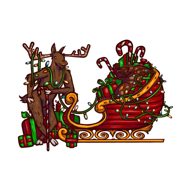 Christmas Sleigh by Graffitidesigner