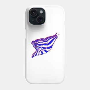 3D Red and Blue Swirl Snail Phone Case