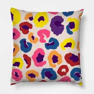 Colourful leopard animal print Pillow