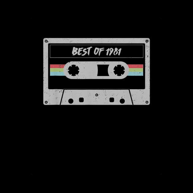 Cassette 39th birthday Gift Men Women Best of 1981 by teudasfemales