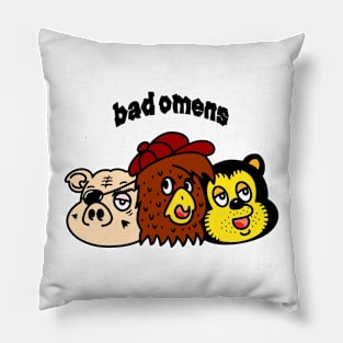 bad omens Pillow