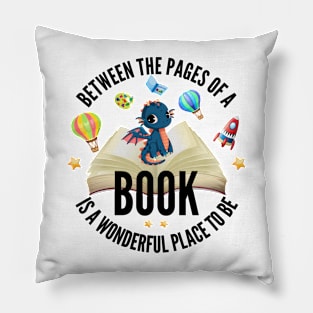 Between the pages of a book - Book related gift Pillow