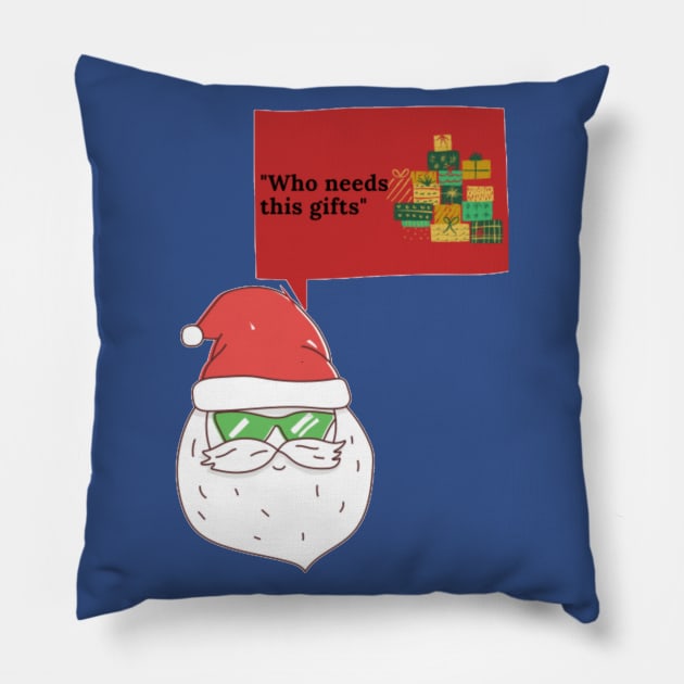 Cool Santa Wear Goggle's with Message Pillow by Christamas Clothing
