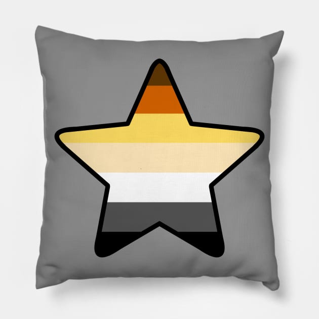 Bear Pride Star Pillow by SimplyPride