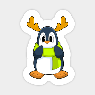 Penguin Reindeer Magnet