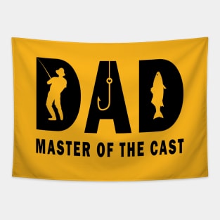 Dad Master Of The Cast Funny Dad Fishing Tapestry