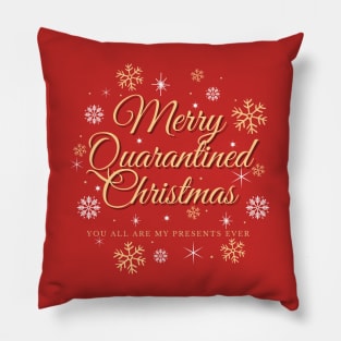 Merry Quarantined Christmas Chronicles Sparkle Pillow