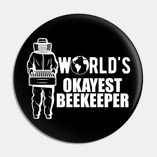 Beekeeper - World's Okayest Beekeeper Pin