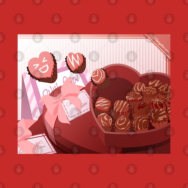 February: Choco and Hearts by ballaquia