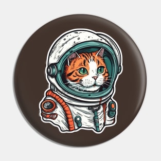 Astronaut cat Pin