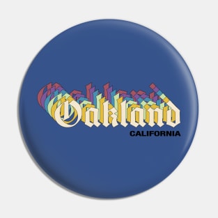 Oakland - Retro Pin