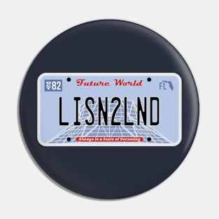 LISN2LND License Plate Pin