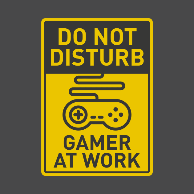 Do Not Disturb: Gamer At Work by alcateiaart