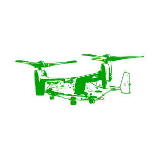 Bell Boeing V-22 Osprey - Green Design T-Shirt