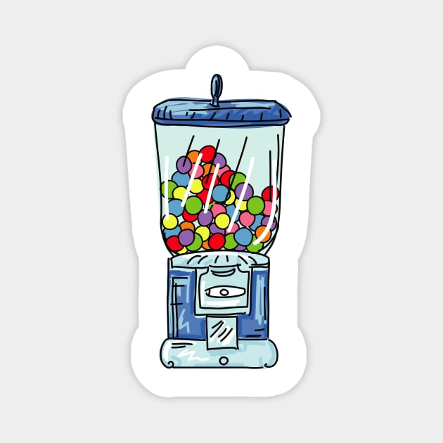 Retro Gumball Machine Magnet by SWON Design