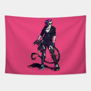 cyberpunk catwoman Tapestry