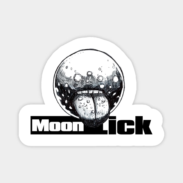 Moon lick Magnet by FaRubio