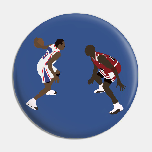 Iverson Crosses Over Jordan Nba Pin TeePublic