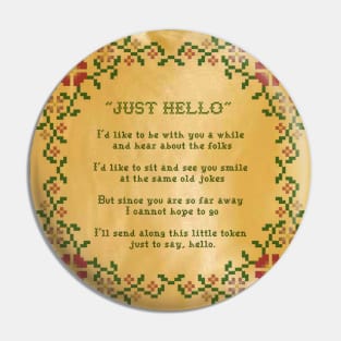 Odd Couple "Just Hello" Pin