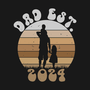 DAD EST 2024 Retro Gift for Father’s day T-Shirt