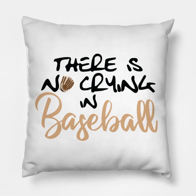 No Crying in Baseball, Glove Pillow by Lusy