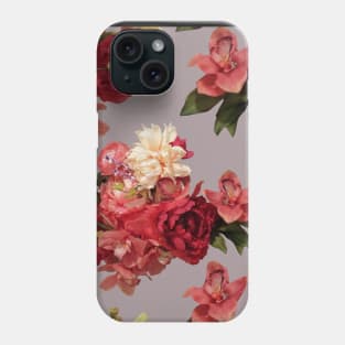 Just Flowers on Mauve Phone Case