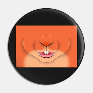 Sugar Orange Bunny Face Pin