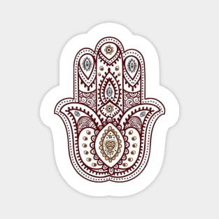 Hamsa Hand Mandala Magnet