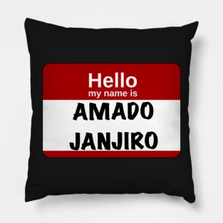 Hello my name is… Amado Janjiro Pillow