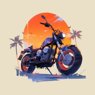 Cool Motorcycle Design Retro Style T-Shirt