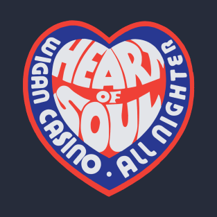 Northern Soul Badges, Wigan Heart of Soul Keep The Faith T-Shirt