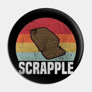 Retro Scrapple Lovers Gift Pin