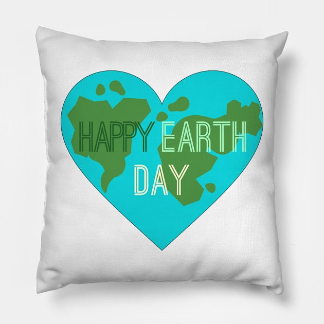 HAPPY EARTH DAY Pillow by ACircusofLight