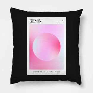 Gemini Zodiac Aura Pillow