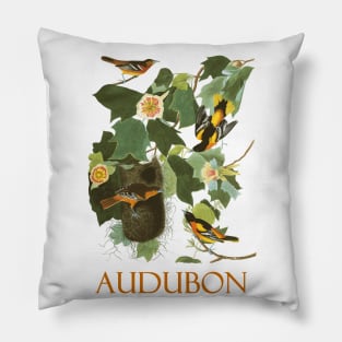 Baltimore Oriole by John James Audubon Pillow