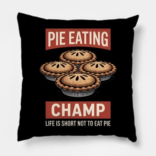 Pie Eating Contest Baked Cherry Blueberry Apple Pie Pillow