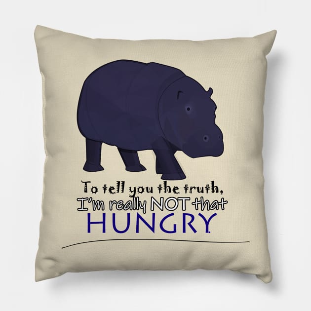 Hippopotamus Pillow by momomoma